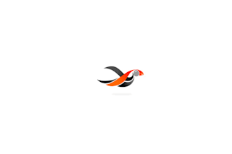 design improving over time puffin bird logo