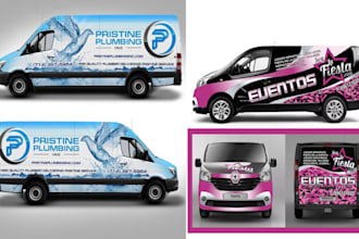 provide truck wrap design or van wrap design