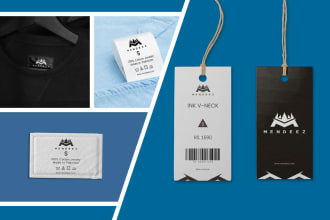 design clothing labels, hang tag, shirt tags and neck tag