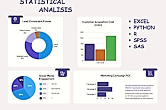statistical data analysis in excel, spss, sas, rstudio, python