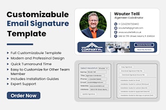create HTML email signature, HTML signature for gmail, outlook