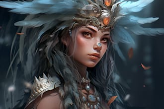 draw your fantasy portrait character