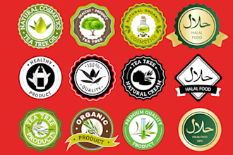 do round patch badge sticker circular stamp label vintage custom logo design