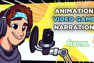 provide you with professional male voice acting for video games and animations