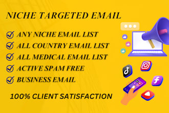 do niche targeted email list building, bulk email list for cold email marketing