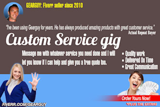 deliver the custom job we spoke about and agreed on