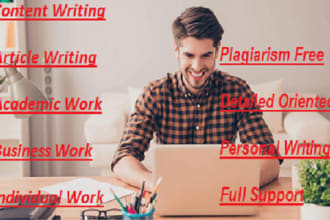 do content writing according to your requirements and guidelines