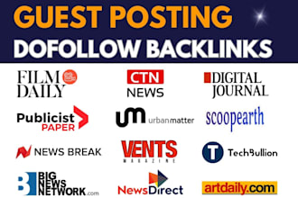 do seo backlinks guest posting on scoopearth, tech bullion, and artdaily