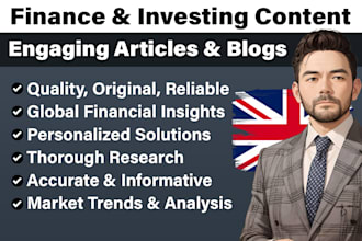 write professional finance and investing content