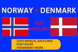 do 20 norway denmark high da90 backlinks with danish norwegian seo link building