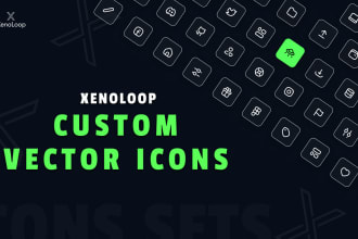 design flat vector icons and custom icons sets you need