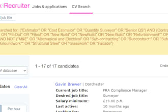 provide CV sourcing service