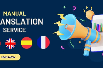 be translate user manuals between english, german, spanish and french