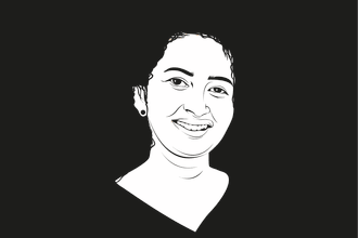 illustrate black and white vector portrait silhouette art