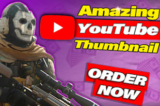 create call of duty thumbnails for your videos
