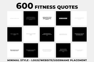 provide 600 health and fitness quotes for instagram