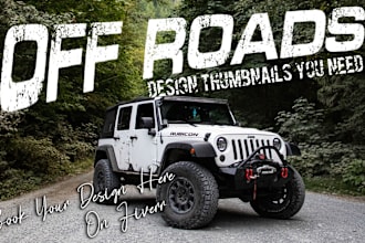 design trending thumbnail for youtube, gigs or shopify