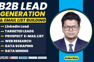 do targeted b2b lead generation linkedin leads and prospect email list building