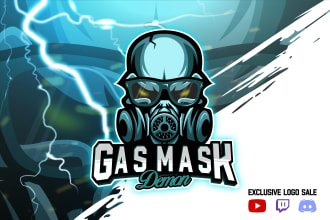 design cartoon gaming logo for esports twitch and streamers