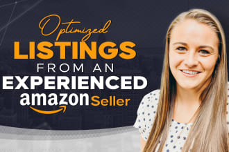 write an optimized amazon listing and description