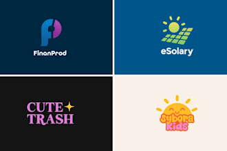 create a modern and unique logo design for your business