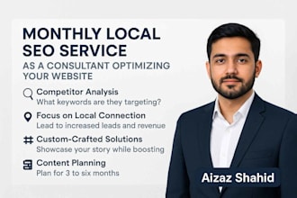 do monthly local seo service as a consultant optimizing your website