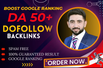 increase domain authority fast of your website moz da 50 plus