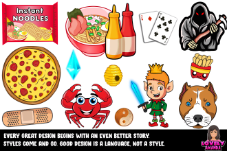 draw clip art , sticker , illustration and vector art