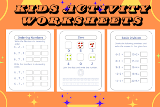 do kids activity book kids worksheet etc