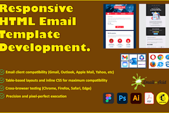 convert your figma PSD file into a responsive email template