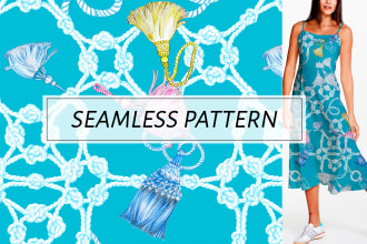 draw an original seamless repeating pattern design