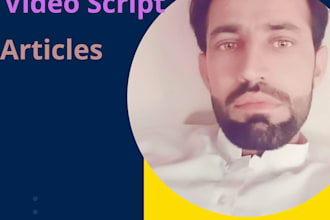 do scriptwriting for articles and blog posts, bring your ideas to life