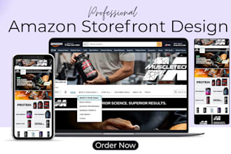 create amazon storefront design with amazon ebc design for your products