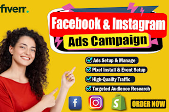setup facebook advertising and instagram ads