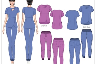 create medical scrub collection
