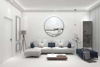 create minimalist interior design 10 m2 free 360