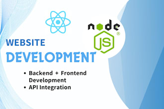 be a reactjs nodejs website developer and buildbackend apis for you