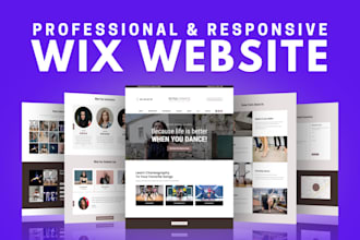 design and create wix website