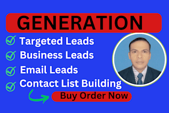 do provide lead generation specialist expert pro b2b leads email list building
