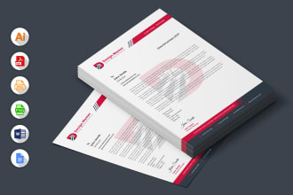 design editable letterhead in ms word or google docs