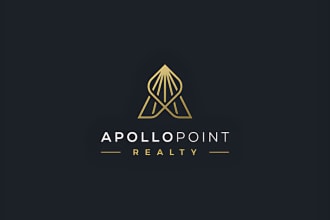 design property, mortgage, home, building, construction, real estate logo
