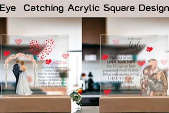 create profitable acrylic plaque design for shine on, etsy