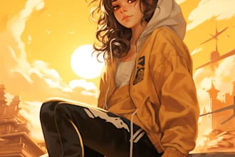 create a custom anime portrait
