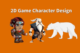 do 2d game character design and animation