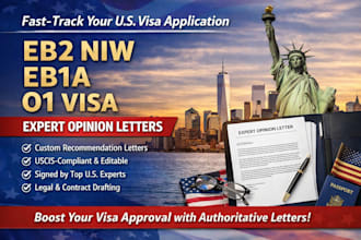 craft credible expert letters for eb2 niw, eb1a, o1 visa petitions