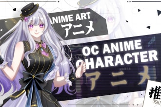 draw digital anime illustration art, concept art, or character fanart, and pfp
