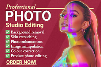 do photoshop product editing, retouching, background removal