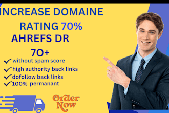 increase your website domine rating or ahrefs DR by dofollow backlinks