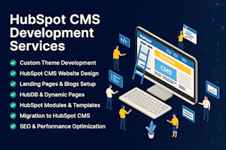 develop custom hubspot websites, and hubspot landing pages