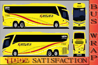 design professional bus wrap, truck wrap, truck wrap design